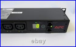 APC AP7920B NetShelter Switched Rack PDU 1U 1PH 2.3kW 230V 10A 8x C13 C14 Input APC AP7920B NetShelter Switched Rack PDU 1U 1PH 2.3kW 230V 10A 8x C13 C14 Input
