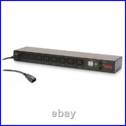 APC AP7920B power distribution unit PDU 8 AC outlets 0U/1U Black
