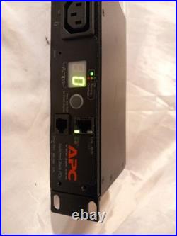 APC AP7920B power distribution unit PDU 8 AC outlets 0U/1U Black + MOUNTING EARS