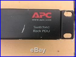 APC AP7920 IP Switched Power Distribution Unit PDU 8x Outlets -19/1U Rack Mount