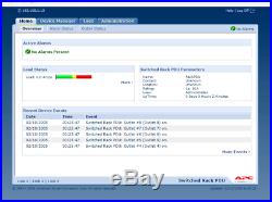 APC AP7920 Rack PDU Switched 1U 10A 8xC13 Factory Reset / Updated Firmware
