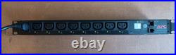 APC AP7920 Switched 1U 8x C13 Outlet Rack PDU with Rack Ears