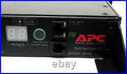 APC AP7920 Switched Rack PDU 8-Port + Rack Mount Bracket -used
