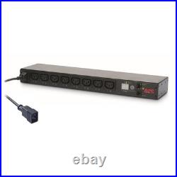 APC AP7921B power distribution unit PDU 8 AC outlets 0U/1U Black