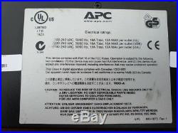 APC AP7921 16A Amp Switched Power Distribution Unit PDU 19 1U Rack Mount C19