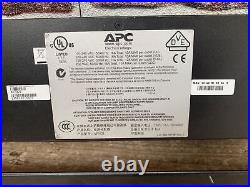 APC AP7921 1U Switched Rack Power Distribution Unit PDU 8 AC Outlets 1004922