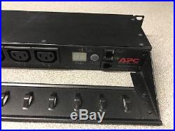 APC AP7921 8 Outlet Rack Power Distribution Unit PDU 8 x C13 Power Outlets