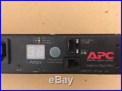 APC AP7921 IP Switched Power Distribution Unit PDU 8x Outlets -19 1U Rack Mount