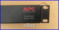 APC AP7921 IP Switched Power Distribution Unit PDU 8x Outlets -19 1U Rack Mount
