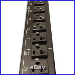 APC AP7932 Managed Monitored Switched PDU Vertical 1P 120V 24 Outlet 30A L5-30P