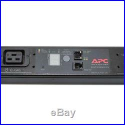 APC AP7941 200/208V 30A L6-30P 24-Outlet (21)C13 (3)C19 ZeroU Switched Rack PDU
