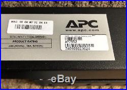 APC AP7952 Switched Rack Vertical PDU ZeroU 230V 16A 12m RTB warranty