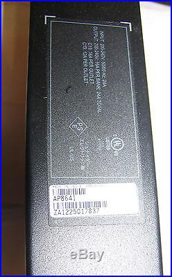 APC AP8641 Rack PDU 2G Switched ZeroU 30A 200/208V (21)C13&(3)C19 for Parts