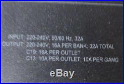 APC AP8853 Metered Rack PDU 32A 230V, (36) C13 & (6) C19 Power Distribution Unit