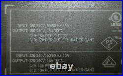 APC AP8858 Rack ZeroU 2G Metered PDU Power Distribution 16A/230V 18x C13 2x C19