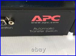 APC Automatic Transfer Switch AP7722 + Module AP9617 Ref 772J 09/22