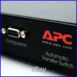 APC Automatic Transfer Switch AP7750 With AP9617 Network Management Card