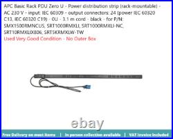 APC Basic Rack PDU Zero U power distribution strip APC Basic Rack PDU Zero U power distribution strip