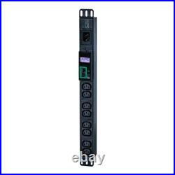 APC Easy Rack PDU, Metered, 1U, 1 Phase, 3.7kW, 230V, 16A, 8 x C13 outlets, IEC6