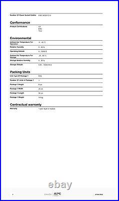 APC Easy Switched PDU EPDU1016S power distribution unit 3680 VA 8 x C13 out