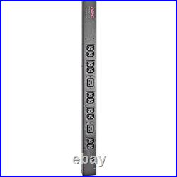 APC Power Distribution Unit 24 AC Outlets Rack Mountable 0U Black AP7553