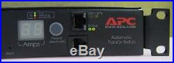 APC Rack ATS Automatic Transfer Switch 10A/230V C14 IN, (12) C13 OUT AP7721