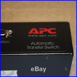 APC Rack mount Transfer Switch ATS AP7722 16A 230V NEW IN ORIGINAL PACKAGING