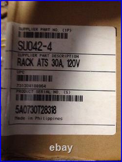 APC SUO42 Rack ATS Automatic Transfer Switch 120V 30A IN 2x L5-30P NEW NIB