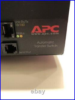 APC Schneider Electric AP7731 Switched 30A Rack Mount Transfer Switch 208v
