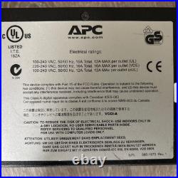 APC switched PDU 8 port 16Amp with rack mounts
