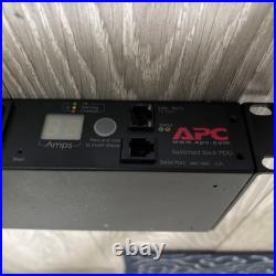 APC switched PDU 8 port 16Amp with rack mounts