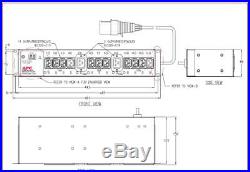 AP 7611 Metered PDU rackmount 2u 16 Amp reset to mfr defaults 30d RTB