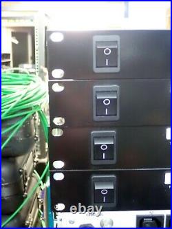 ARGOSSY Mains Distribution Unit. 14 way IEC, 1U lot of 4 pieces. Power distro