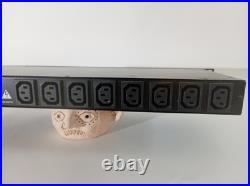 ART PB 4x4 Rackmount PDU 8-Out IEC C13/C14 240VAC 8A 1U Breaker Switch