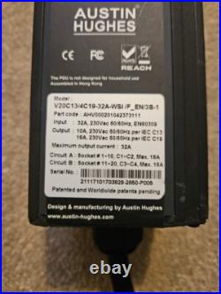 AUSTIN HUGHES PDU 32A 24 Socket V20C13/4C19-32WSI/F EN/3B-1 LCD Display