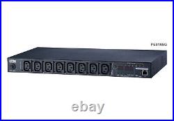 A-TEN PE8108G 15A/10A 8-Outlet 1U Outlet-Metered & Switched Eco PDU