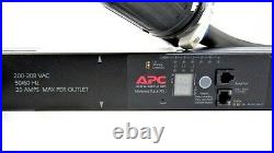 Apc Ap7867 6 Outlet C19 Metered Pdu Rack Power Strip 6ft Twistlock 3 Phase 208v