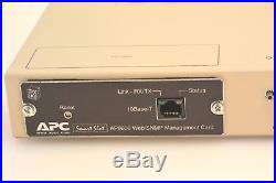 Apc Ap9212 Masterswitch Power Controller Pdu Power Distribution Unit W Ap9606