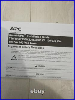Apc Smart -UPS 750/1000/1500/3000 VA Power Distribution Unit
