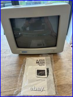 Atari SC1224 Colour CRT Monitor + Original Atari Power Distribution Unit ST STE