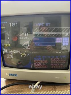Atari SC1224 Colour CRT Monitor + Original Atari Power Distribution Unit ST STE
