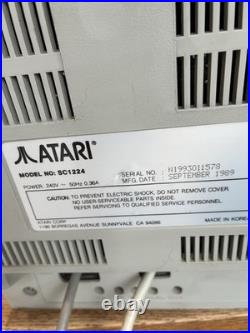Atari SC1224 Colour CRT Monitor + Original Atari Power Distribution Unit ST STE