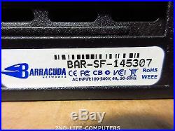BARRACUDA Spam Firewall 400 BAR-SF-145307 1U Network Security Appliance