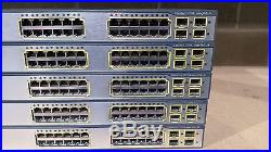 Bulk (Lot of 5) Cisco WS-C3750G-24PS-S Gigabit POE Switch Bulk Tested Warranty