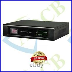 CCTV Power Supply Distribution Box DC 12V 10A 17 Way Channels Battery Backup
