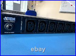 CHEAP Aten 1U PDU 16A C13x7 C19x1 PDU Metered Eco PDU Manager PE6108G RRP £570