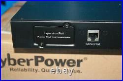 CyberPower 10-Outlet (Rear) Rackmount Metered ATS PDU with 100-120V 20A Output@B16