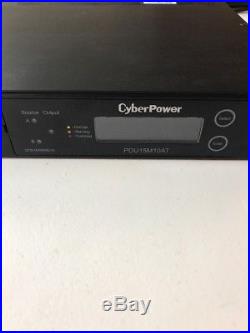 CyberPower PDU15M10AT Metered ATS PDU, 100-120V/15A, 10 Outlets, 1U Rackmount