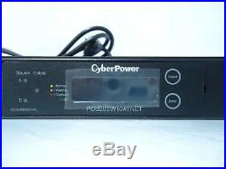 CyberPower PDU20SW10ATNET Switched ATS PDU 120V 20A 1U 10-Outlets (2) 5-20P