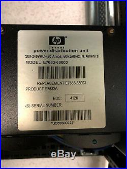 E7683A HP 200-240VAC 60A 50/60Hz Power Distribution Unit